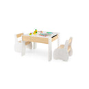 4 In 1 Wooden Kids Activity Table And Chair For Drawing And Studying