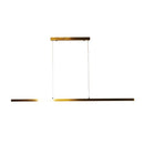 Shard Slimline Tricolour Led Pendant Satin Brass