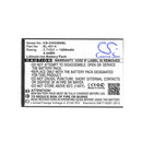 Cameron Sino Cs Chv200Sl 1200Mah Battery For Crosscall Shark V2 Phone