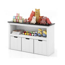 Wooden Children Bookshelf With Blackboard Top For Kids Room