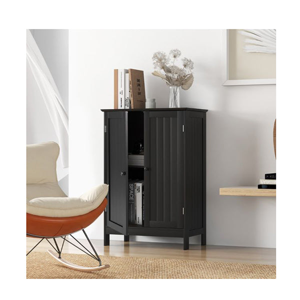 Bathroom Storage Cabinet With Double Doors And Adjustable Shelf