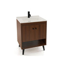 Bathroom Vanity Sink Combo With Doors And Open Shelf