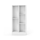 5 Cube Freestanding Storage Bookshelf With 2 Anti Tipping Kits White