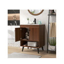 Bathroom Vanity Sink Combo With Doors And Open Shelf