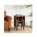 Vinyl Record Storage Turntable Stand With 4 Open Shelves