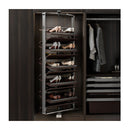 B Series Rotating Shoe Rack 12 Tier Natural