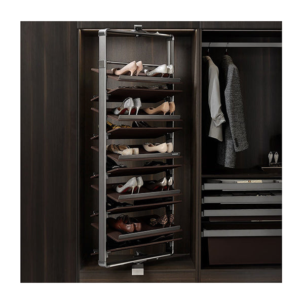 B Series Rotating Shoe Rack 12 Tier Natural – Simply Wholesale