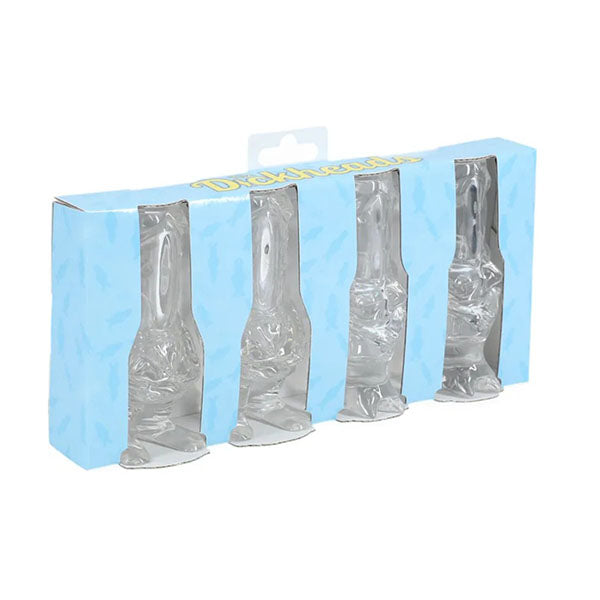 S Line The Dickheads Couples Clear Novelty 44 Ml Shot Glasses 4 Pack
