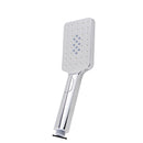 3 Modes Square Rainfall Handheld Shower Head With Pvc Water Hose