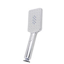 3 Modes Handheld Shower Head With Pvc Water Hose Square Chrome