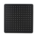 200Mm Bathroom Showerheads Square Rainfall Shower Head Plastic Black