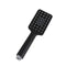 Handheld Shower Head With Stainless Steel Water Hose Square Black