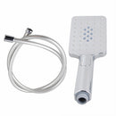 3 Modes Square Rainfall Handheld Shower Head With Pvc Water Hose