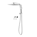 Square Rain Shower Head Set Bathroom With Wall Tapware