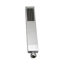 Square Handheld Shower Head With Stainless Steel Shower Hose Chrome