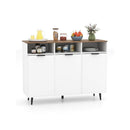 Sideboard Buffet Cabinet With Adjustable Shelves And Compartments