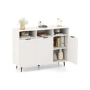 Sideboard Buffet Cabinet With Adjustable Shelves And Compartments