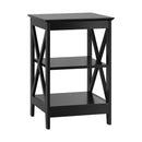 Side Table Coffee Bedside Sofa End Tables 3-tier Shelf