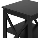 Side Table Coffee Bedside Sofa End Tables 3-tier Shelf