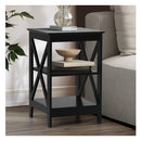 Side Table Coffee Bedside Sofa End Tables 3-tier Shelf