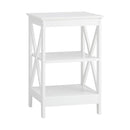 Side Table Coffee Bedside Sofa End Tables 3-tier Shelf