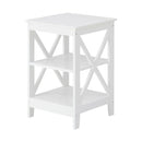 Side Table Coffee Bedside Sofa End Tables 3-tier Shelf