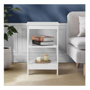 Side Table Coffee Bedside Sofa End Tables 3-tier Shelf
