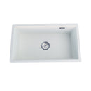 Granite Quartz Stone Kitchen Sink Single Bowl With Stainer Waste