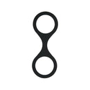 Whipsmart Silicone Handcuffs Black Restraint With Bonus Blindfold
