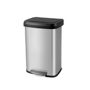 50L Step Trash Can With Soft Close Lid And Deodorizer Compartment