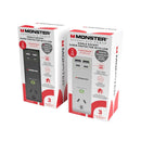 Monster Single Socket Surge Protector With Usb C And Usb A Ports White