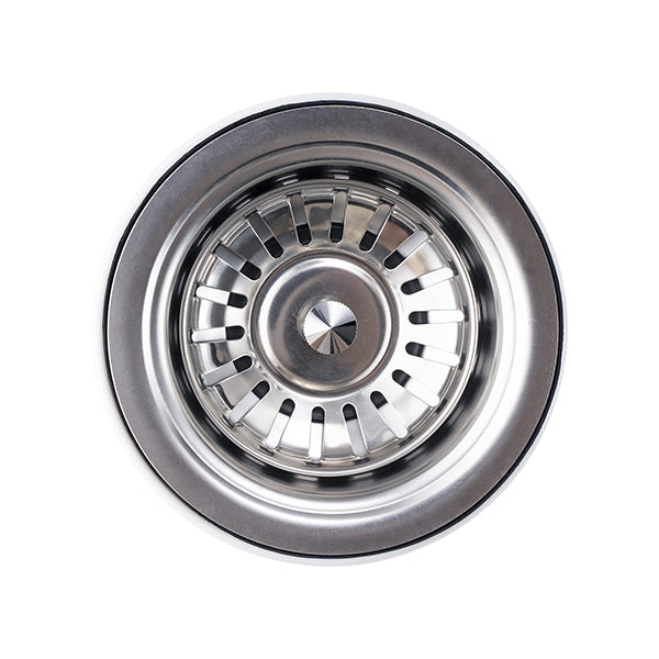 Stainless Steel Strainer Waste Plug Basket With Stopper Kitchen Sink