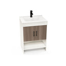 Bathroom Vanity Sink Combo With Doors Shelf Backsplash