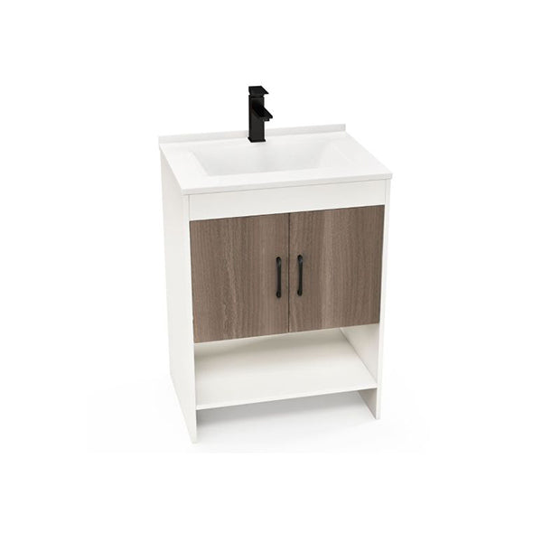 Bathroom Vanity Sink Combo With Doors Shelf Backsplash