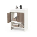 Bathroom Vanity Sink Combo With Doors Shelf Backsplash