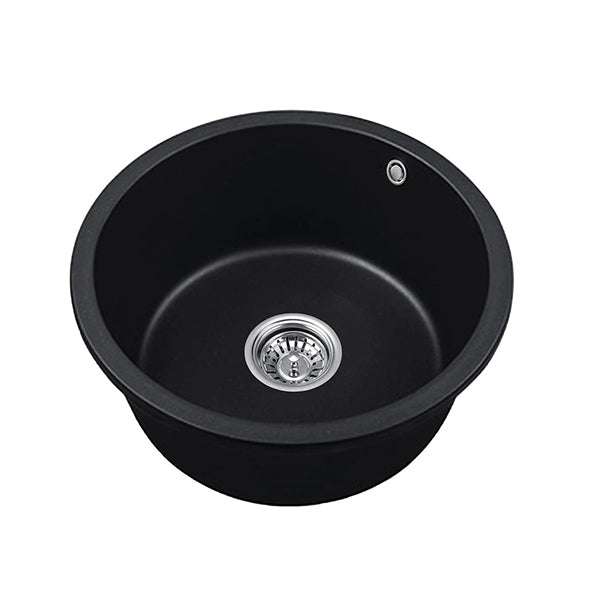 450Mm Granite Quartz Stone Kitchen Laundry Sink Black