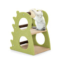 2 Tier Modern Cat Tree With Rotatable Sisal Scratching Ball For Cats