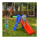 2 Step Children Folding Slide With Basketball Hoop
