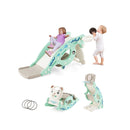 4 In 1 Kids Slide Toy Toddler Slide With Rocking Horse And Basketball