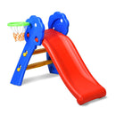 2 Step Children Folding Slide With Basketball Hoop