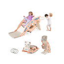 4 In 1 Kids Slide Toy Toddler Slide With Rocking Horse And Basketball