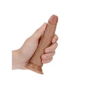 Realrock Realistic Slim Dildo Without Balls Tan 6 Inches Dong
