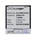 Cameron Sino Cs Smg355Xl 2000Mah Battery For Samsung Sm G355 Mobile