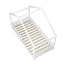 Single Bed Frame Wooden Base Kids House Bedframe Mattress Base Timber