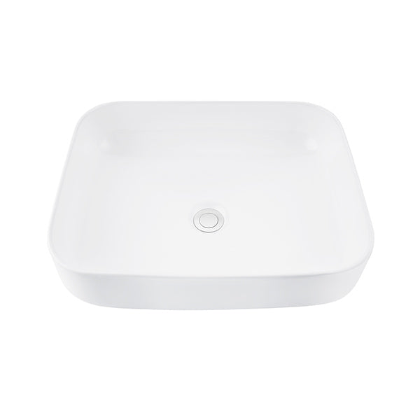 White Bathroom Sinks Ceramic Basin Bowl With Chrome Pop Up Waste