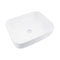 White Bathroom Sinks Ceramic Basin Bowl With Chrome Pop Up Waste
