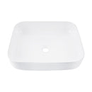 500X400Mm Bathroom Sinks Ceramic Basin Bowl Rectangle Gloss White