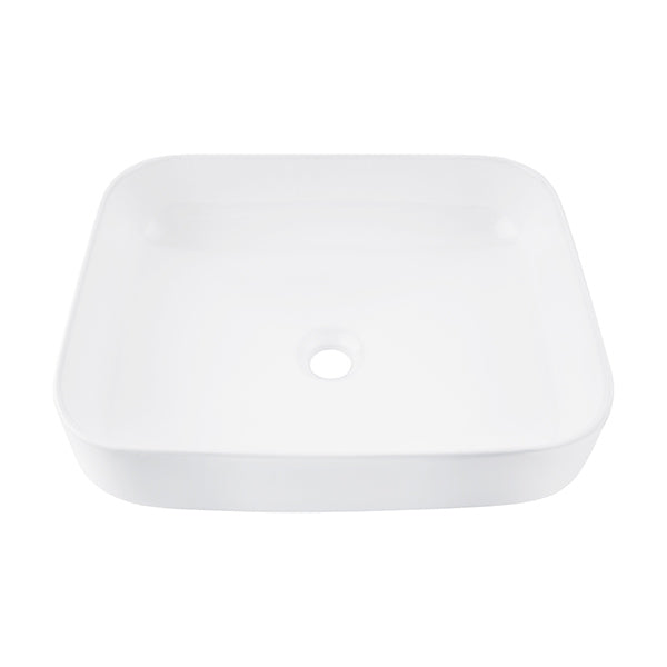 500X400Mm Bathroom Sinks Ceramic Basin Bowl Rectangle Gloss White