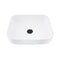White Bathroom Sinks Ceramic Basin Bowl With Black Pop Up Waste
