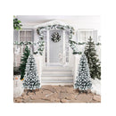 135Cm Artificial Pencil Unlit Snow Flocked Hinged Pine Christmas Tree